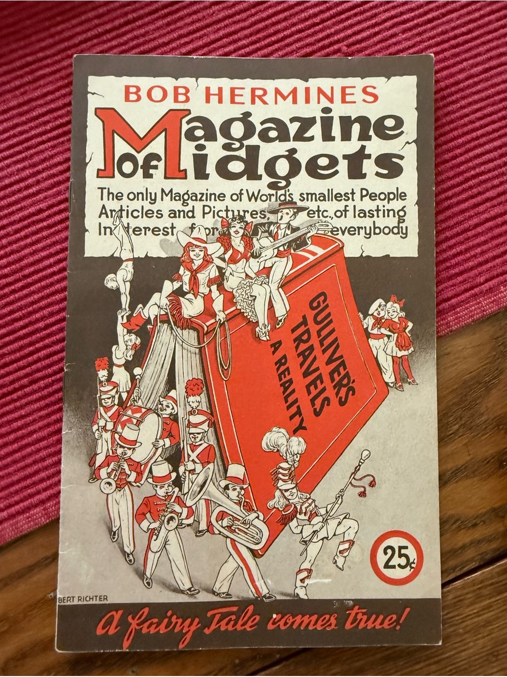 Magazine of Midgets - Red and White Cover